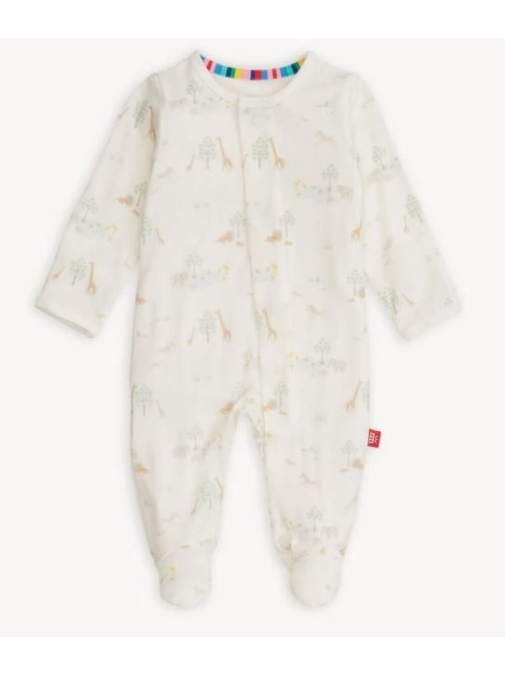 Magnetic Me White Serene Safari Modal Magnetic Footie Baby Size New Born NWT